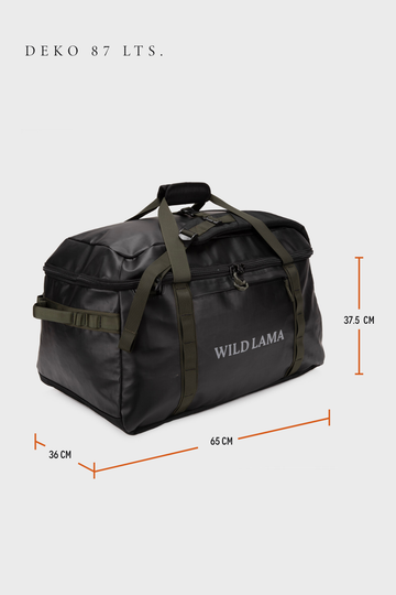 Bolso Duffle Travel Deko Negro 87L. - 0