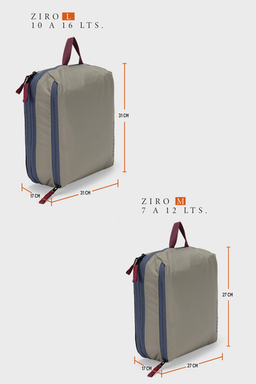 Bolsa Expandible Travel Ziro Reciclada Beige - 0