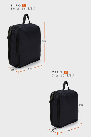 Bolsa Expandible Travel Ziro Reciclada Negra - 0