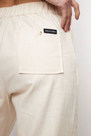 Pantalón Esme Orgánico Beige Mujer-6