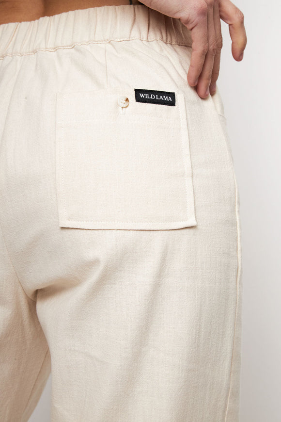Pantalón Esme Orgánico Beige Mujer