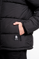 Parka Essential Reciclada Negra Hombre-5