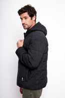 Parka PrimaLoft® Compactable Kun Reciclada Negra Hombre-4