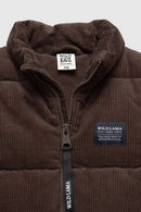 Parka Lauca Corduroy Orgánica Café Kids-12