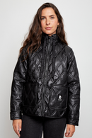 Parka Nita PU Reciclada Negro Mujer-3