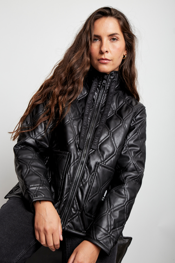 Parka Nita PU Reciclada Negro Mujer - 0