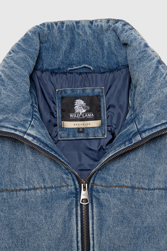 Parka Puffa Jeans Silveria Orgánica Denim Mujer