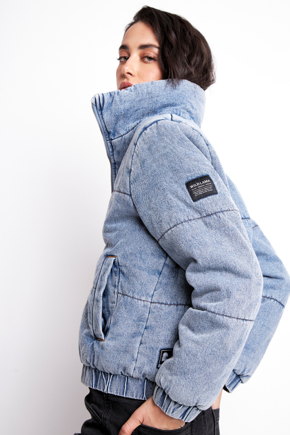 Parka Puffa Jeans Silveria Orgánica Denim Mujer