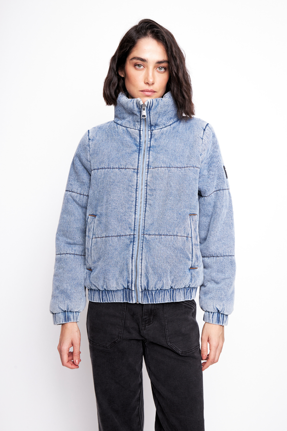 Parka Puffa Jeans Silveria Orgánica Denim Mujer