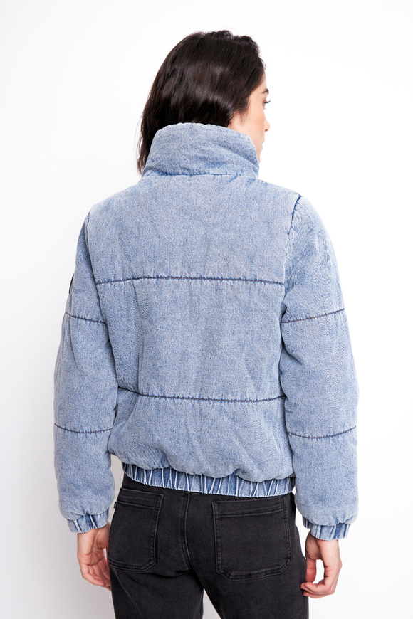Parka Puffa Jeans Silveria Orgánica Denim Mujer