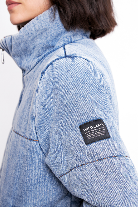 Parka Puffa Jeans Silveria Orgánica Denim Mujer