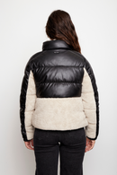 Parka Tala Reciclada Negro y Beige Mujer-4