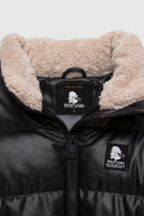 Parka Tala Reciclada Negro y Beige Mujer-10