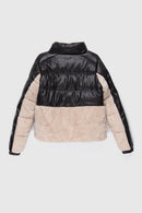 Parka Tala Reciclada Negro y Beige Mujer-9