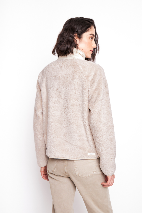 Polar Luvia Reciclado Beige Mujer