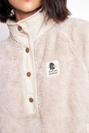 Polar Luvia Reciclado Beige Mujer-5