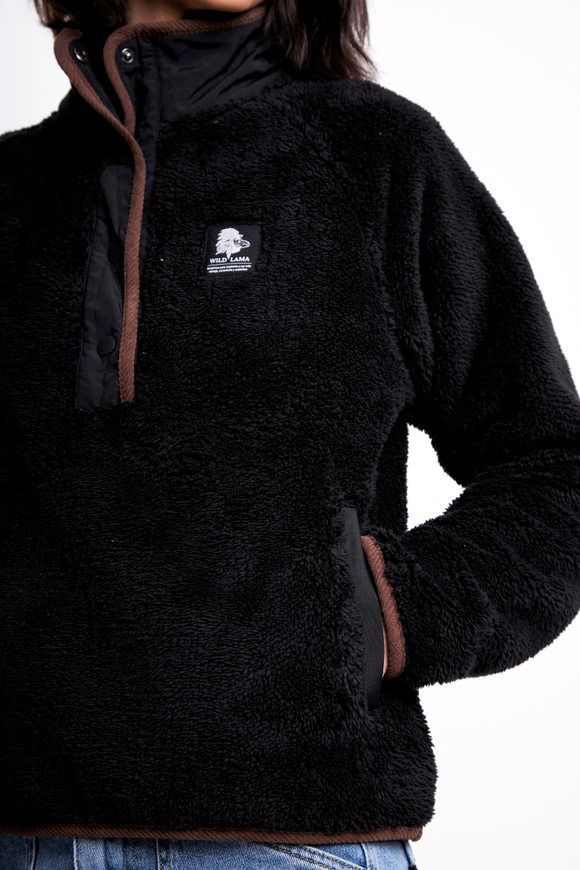 Polar Luvia Reciclado Negro Mujer