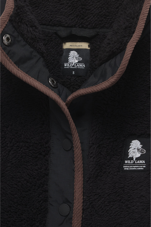 Polar Luvia Reciclado Negro Mujer