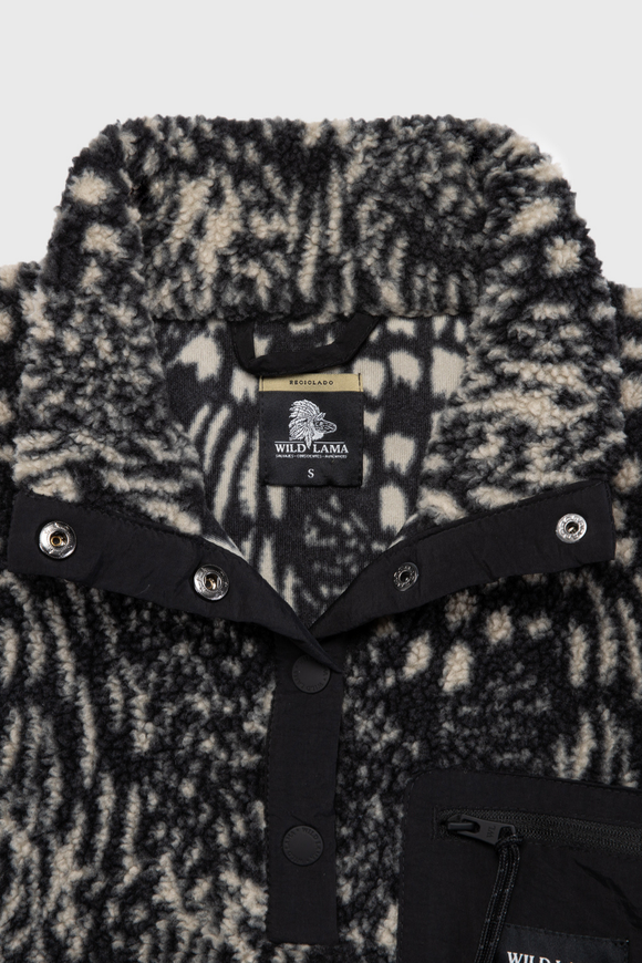 Polar Oku Reciclado Print Negro Mujer