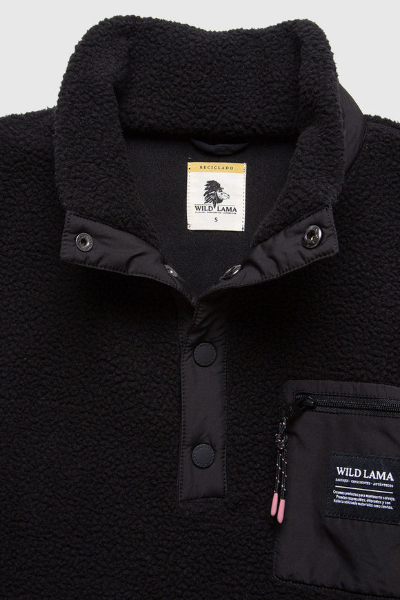 Polar Oku Reciclado Negro Mujer