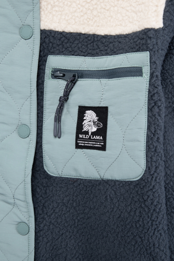Polar Tambo Reciclado Azul Mujer
