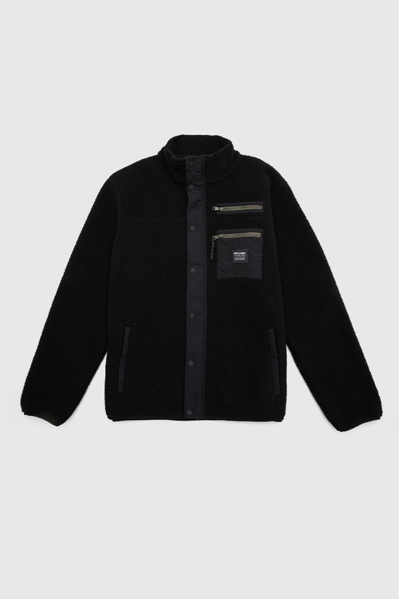 Polar Tambo Reciclado Negro Hombre