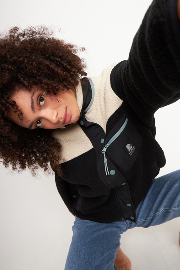 Polar Tambo Reciclado Negro Mujer - 0