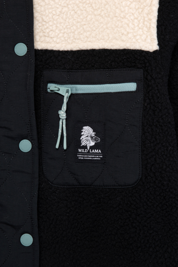 Polar Tambo Reciclado Negro Mujer