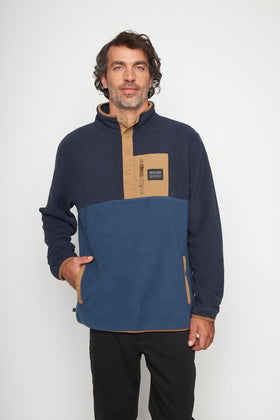 Polar Lava Reciclado Color Block Azul Hombre - 0