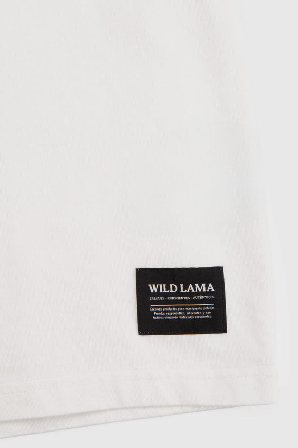 Polera Bat Orgánica Blanca Hombre