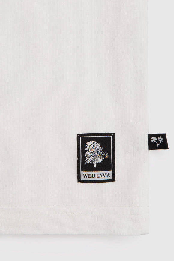 Polera Bat Orgánica Blanca Hombre