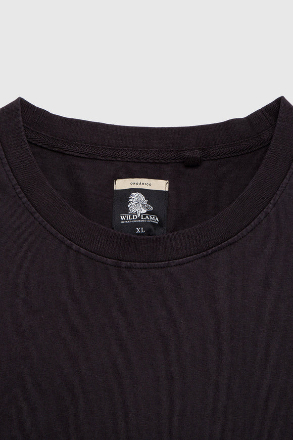 Polera Bat Orgánica Negra Hombre