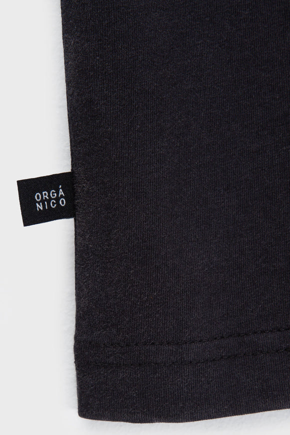 Polera Forest Orgánica Negra Hombre