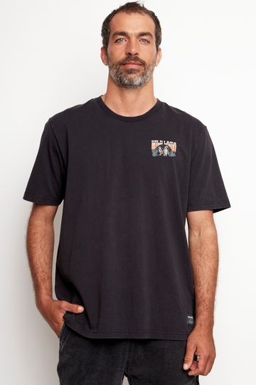 Polera Forest Orgánica Negra Hombre - 0
