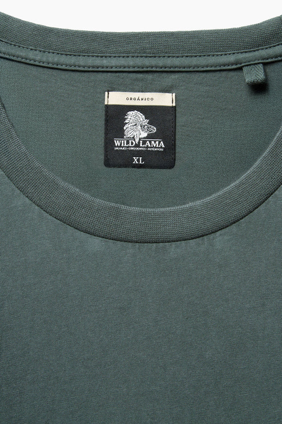 Polera Forest Orgánica Petróleo Hombre