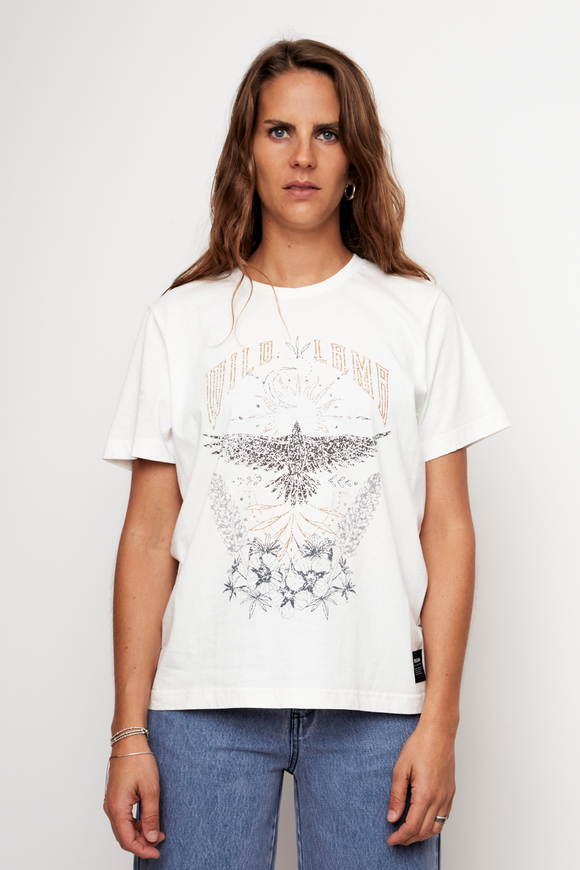 Polera Genovesa Orgánica Blanca Mujer