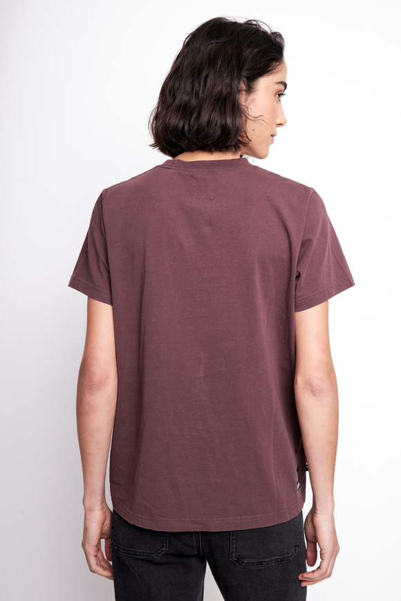 Polera Genovesa Orgánica Burdeo Mujer