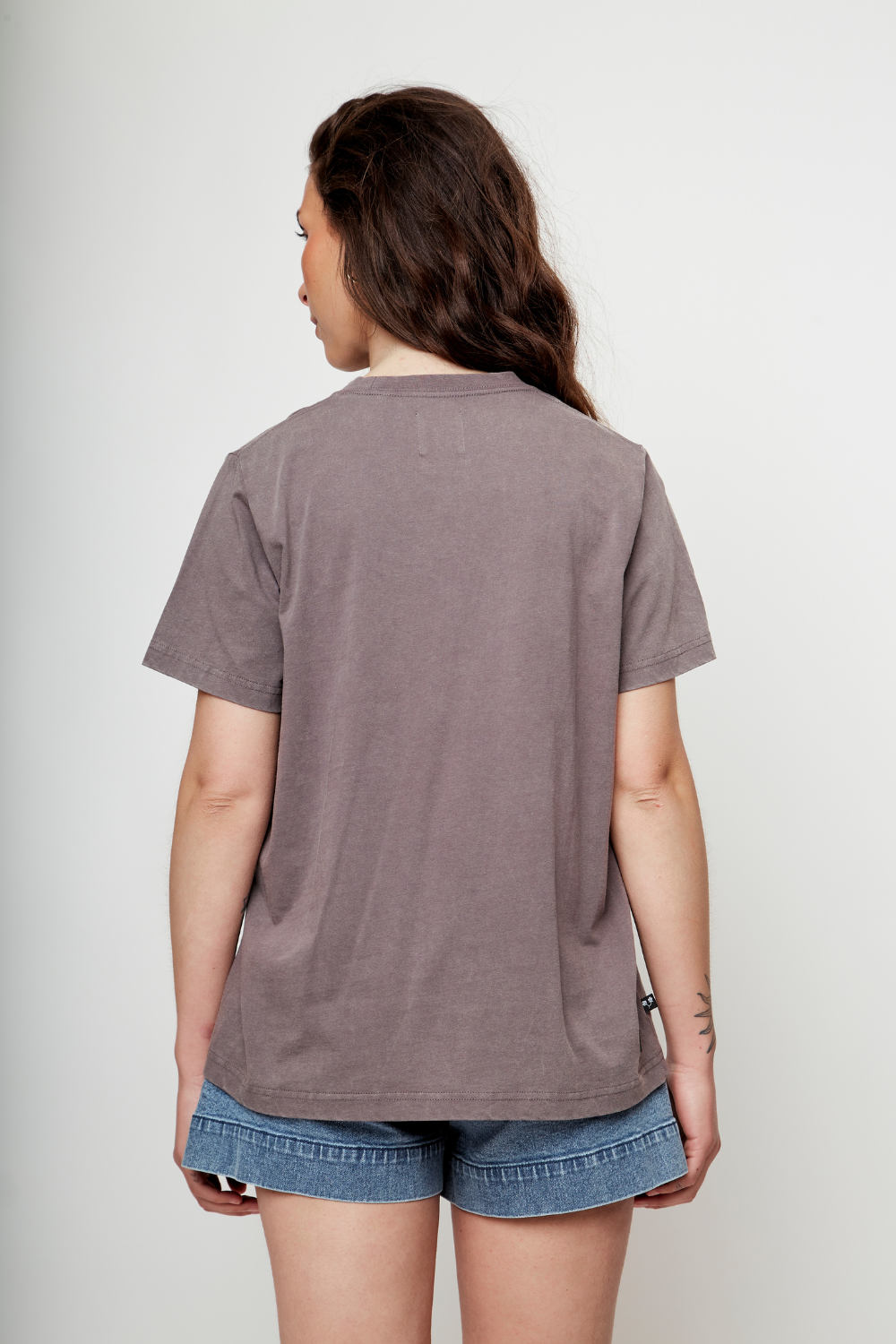 Polera Genovesa Orgánica Gris Mujer