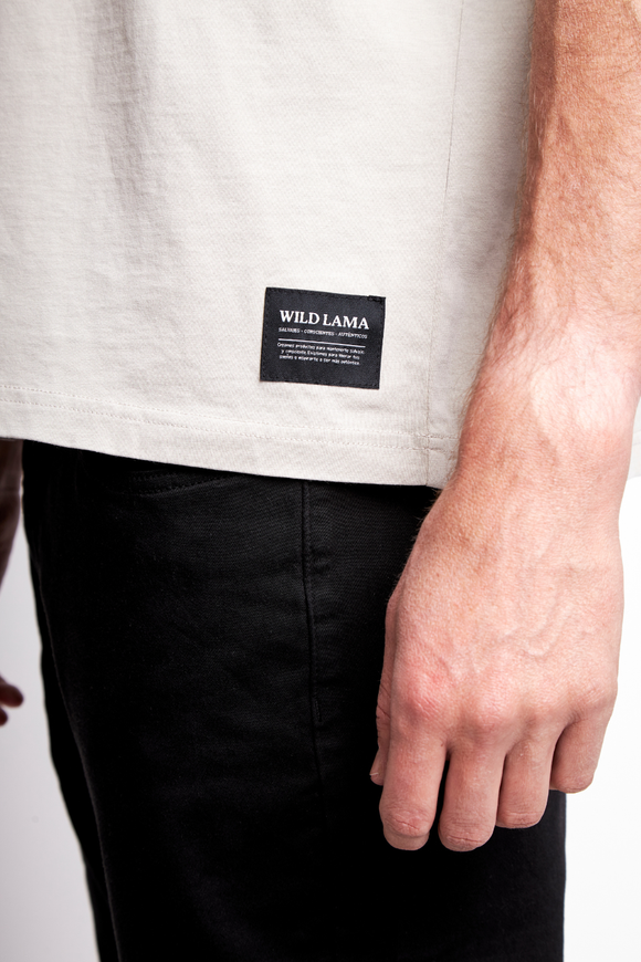 Polera Karu Orgánica Beige Hombre