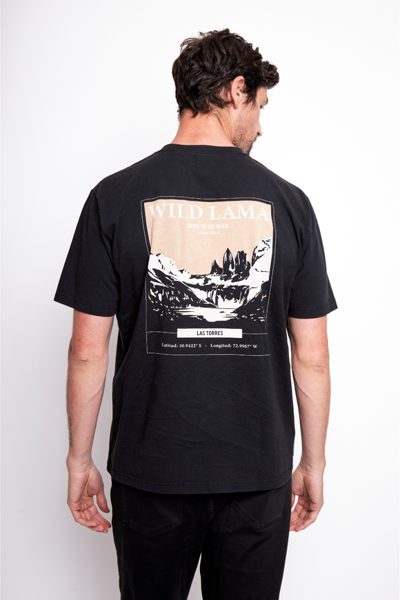 Polera Karu Orgánica Negra Hombre