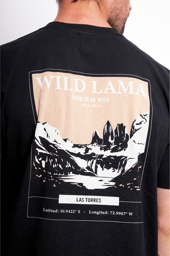 Polera Karu Orgánica Negra Hombre