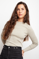 Polera Malmo Orgánica Beige Mujer-1