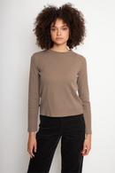 Polera Mambo Orgánica Café Mujer-3