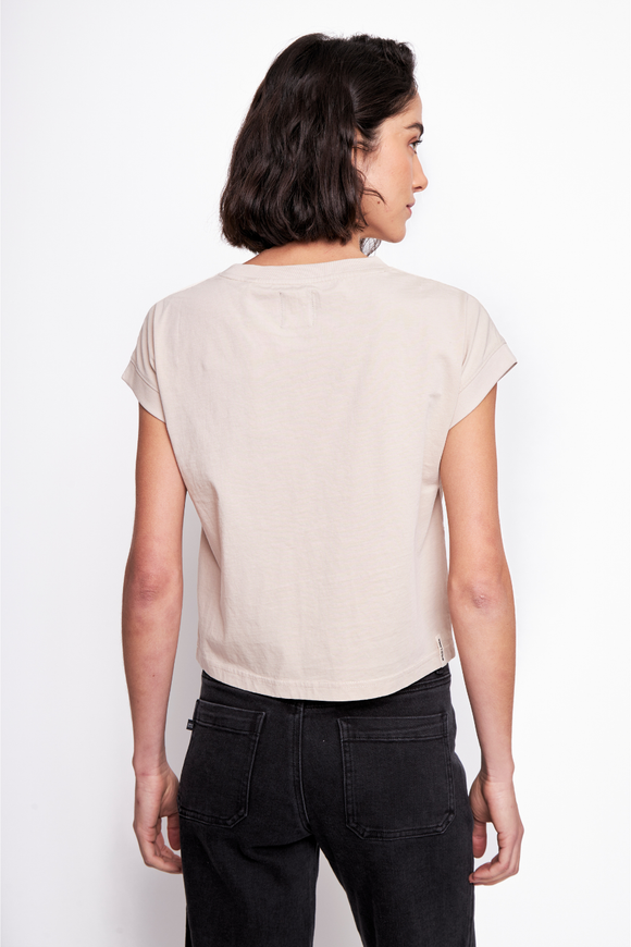 Polera Nina Orgánica Beige Mujer