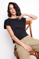 Polera Nina Orgánica Negra Mujer-1