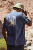 Polera Rolan Orgánica Azul hombre-1