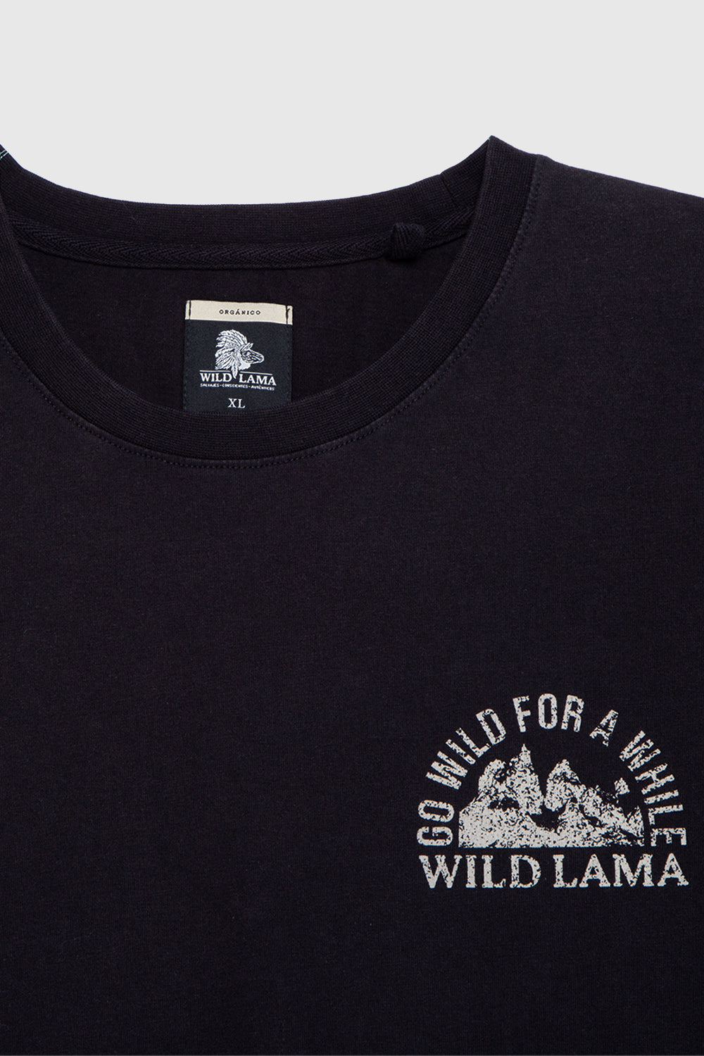 Polera Rolan Orgánica Negra Hombre - 0