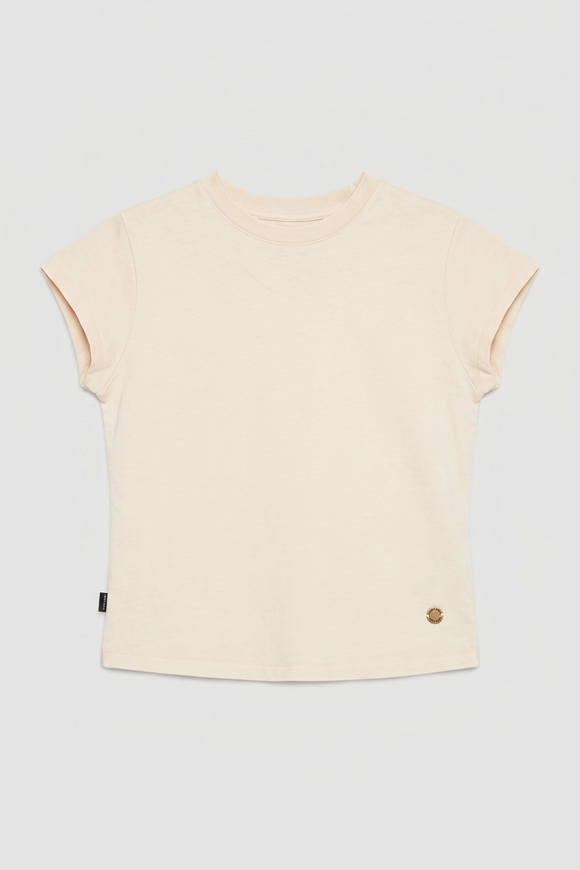 Polera Sari Orgánica Beige Mujer