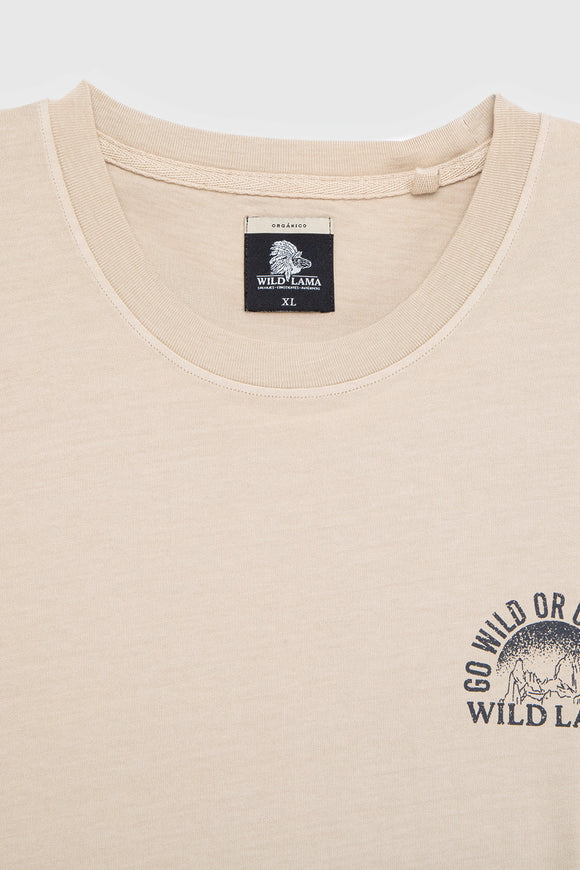Polera Soles Orgánica Beige Hombre