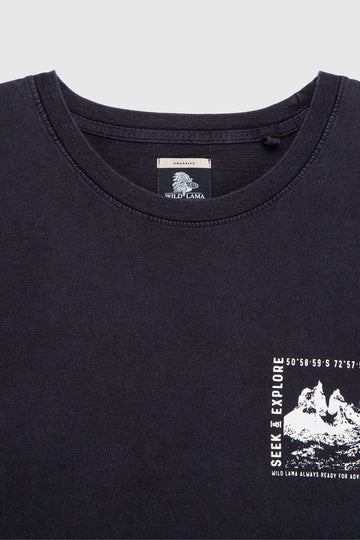 Polera Soles Orgánica Negra Hombre - 0